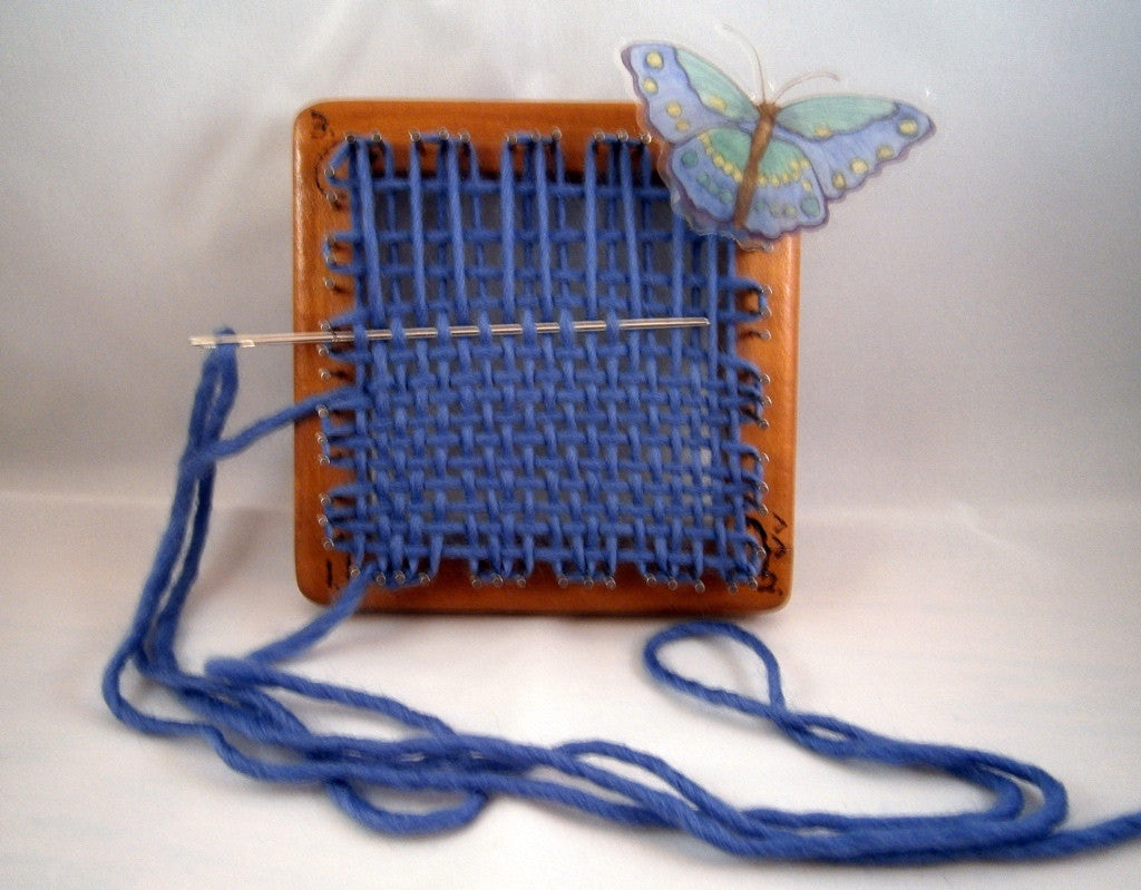 Blue Butterfly Pin Looms - Mielke's Fiber Arts